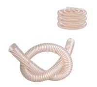 PU Dust Collection Hose Heavy Duty Flexible Collector Hose 3 6 8 10 12 Inch | Transparent PU Hose With Copper-Plated Steel Wire, Puncture Resistant Dust Debris Fume Hoses(1m/3.28ft,180mm-7.1in)