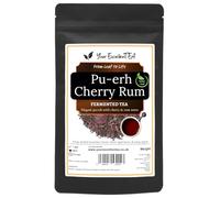 Pu-erh Cherry Rum Loose Leaf Tea with Cherries & Raisins, Smooth, 250g