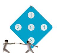 PU Fencing Target - Practical Folding and Sturdy Hook Attachment Hardware Hook Durable Leather Construction for Portable Training | Use for Sparring Fencing Precision of c