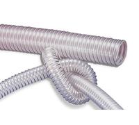 PU Flexible Ducting Hose, 200mm ID x 2m Length - Fully Antistatic Polyurethane - Dust & Fume Extraction, Woodworking, Ventilation