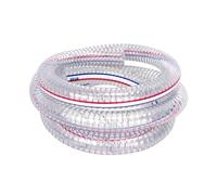 PU Flexible Ducting Hose, PVC Hose Tube Length 1M, Transparent Steel Wire Hose for Air, Water, Hydraulic Systems/22Mm * 2.5Mm(28Mm*3.0Mm)