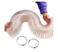 PU Flexible Vacuum Cleaner Hose, PU Polyurethane Transparent Vacuum Cleaner Hose Steel Wire Reinforced ID 20-600mm(ID8.7"/220mm)