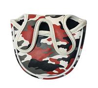 PU Golf Club Rescue Head Cover Golf Putters Headcover Red Camo