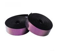 PU Handlebar Wrap with Chromatic Adaptation Feature for Road and Mountain Bikes Including EVA Foam Contact Comfort and Stability (Purple)