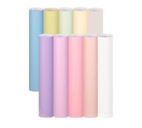 PU Heat Transfer Vinyl - 10 Sheet Pastel Iron on Vinyl Boho Permanent Vinyl 12X10 in, Adhesive Vinyl Bundle Easy to Cut & Weed, Assorted Pastel HTV for DIY Fabrics T-Shirt Pants Clothing Logo Textiles