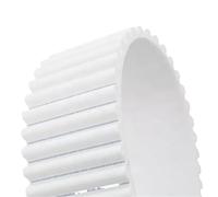 PU HTD 5M 15 Tooth HTD5M 25 Timing Belt Replacement Open Ended Transmission Conveyor Machine Belts Drive Belt(4meter,WHITE COLOR_9MM)