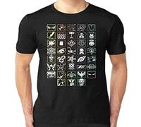 PU KOU Exclusive Rainbow Six Siege Icon Compilation O-Neck 100% Cotton Short Sleeve Unisex T-Shirt S