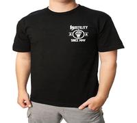 PU KOU Since MMV Hostility F U O-Neck 100% Cotton Short Sleeve Unisex T-Shirt XXXL Black