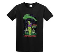 PU KOU The Bride of Frankenstein Horror Movie Film Halloween O-Neck 100% Cotton Short Sleeve Unisex T-Shirt S Black