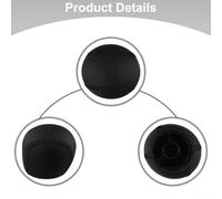 Pu Leather 5-speed Gear Shift Knob for Saab 9 Through 5 and 95 (1998-2011) - Black Interior Upgrade with Textured Grip Plus for Simple Installation