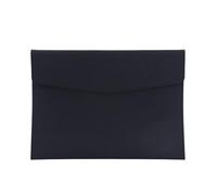 PU Leather A4 File Folder Document Holder Waterproof Portfolio Envelope Folder Case with Snap Closure,Thin File Envelope Portfolio Storage (Black)