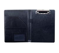 PU Leather A5 File Bags, Folders, Clipboard, Supplies, and Commercial Office(Black)