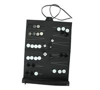 PU Leather Backgammon Set Travel Family Recreational Backgammon Board Game