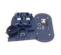 PU Leather Backpack Making Kits Handmade Bag Accessories Bag Knitting Crochet Set for Making Set with Straps Bottom Pu Leather Backpack Kits