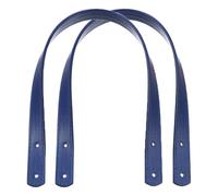 PU Leather Bag Handle, Adjustable Shoulder Strap Replacement for Women's Handbag DIY Accessory ,Blue,2Pcs - 45cm