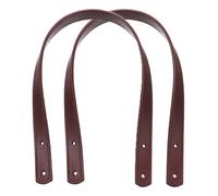 PU Leather Bag Handle, Adjustable Shoulder Strap Replacement for Women's Handbag DIY Accessory ,W Red,2Pcs - 45cm