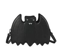 Pu Leather Bat Messenger Bags Soft Funny Animal Pattern Shoulder Bag Cute Cartoon Crossbody Bags Gothic Satchel Pu Crossbody For Women