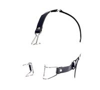 PU Leather Belt Mental Open Mouth Gag Nose Hook Sex Training BDSM Bondage Restraints