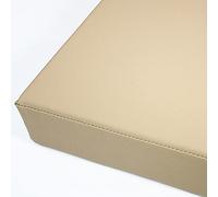 PU Leather Bench Cushion with Water Resistant Seat Pad 5cm Thick for Dining Chairs Shoe Change Stool Outdoor Garden Bench Khaki (150 x 30 cm)