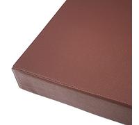 PU Leather Bench Cushion With Zippers Water Resistant Seat Cushion Pad 5cm Thick For Dining Chair Shoe Changing Stool Patio Garden Bench (Brown,150 * 45 * 5cm)