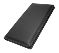 PU Leather Bill Folder A067 Black with Pen Clip for Bars Ktv | Smooth Finish, Credit and Check Pockets, Easy Clean Surface, Practical Design, Prevents Contents Falling