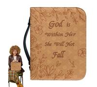 PU Leather Book Cover - Top Handle Book Bag | Bible Protective Cover, Durable PU Leather Manual Book Cover, Stylish Protective Case for Reading Lovers, Gift for Book Lovers