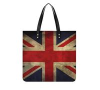 Pu Leather British Flag Tote Bag Soft Shoulder Bags Top Handle Purses And Handbags Weekender Hobo for Women
