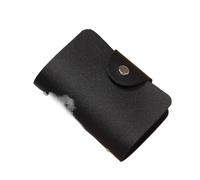 PU Leather Business Card Case Holder, 24 Bits Credit Passport Card Bag Mini Case Money Organizers(Black)