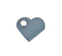 PU Leather Cable Keeper Heart Shape Cord Organiser for Managing Earphone Wire Electronic Accessories Multiple Color Portable Cable Tie Keeper