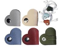 PU Leather Cable Ties - Adjustable Cord Mount, Reusable Wire Cable Clip | Stylish Technical Organizer, Elegant USB Cable Management, Compact Charging Line Holder Travel, Home,
