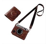 PU Leather Camera Bag for Fujifilm Instax Mini EVO Protective Case,C