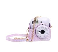 PU Leather Camera Case Bag Protective Covers for Mini12 Instants Camera Case with Removable Straps