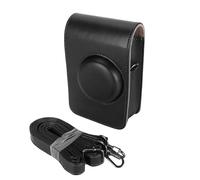 PU Leather Camera Case, Vintage Soft Protective Cover with Detachable Strap for Mini EVO Mini EVO Hybrid Film Camera (Black)