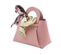 PU Leather Candy Box - Bridal Gift Bags, Holiday Wrap Holders | 5.11x5.11x2.16in Decorative Favor Boxes, Luxurious Small Treat Containers, Elegant Wrapping Set for Christmas Baby Shower Wedding