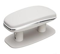 PU Leather Car Armrest Support 16.5cm Soft Foam(Beige) | 3 height settings 8.5-11.5cm, customizable comfort, reduces arm strain, fits most drivers, ergonomic design