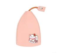 PU Leather Car Key Case with Spacious Pull Out Design, Car Keychain for Neat and Secure Vehicle Key Storage (4#)