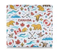 Pu Leather Car Registration & Insurance Card Holder Men Women Glove Box Organize for Driver Auto Owners Trailer Motorcycle Boat Canada Flag Theme