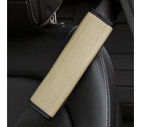 PU Leather Car Seat Belt Pads for Kia ProCeed 2019-2026, Diamond Quilted Auto Shoulder Strap Covers Cushion Protector Comfort Driving Accessories,Beige