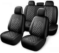 PU Leather Car Seat Covers for BYD Song Plus 2021-2026,A/Black-5seat