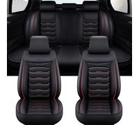PU Leather Car Seat Covers for Hyundai i20 5-Door/i20 N 5-Door BC3 GB PB 2009-2025, Waterproof All Seasons Seat Protector, 5 Seat Universal Car Seat Covers Full Set, Easy to Install and Clean