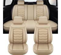 PU Leather Car Seat Covers for Mitsubishi Outlander Sport 2000 2001 2002 2003-2023, Waterproof All Seasons Seat Protector, 5 Seat Universal Car Seat Covers Full Set, Easy to Install and Clean