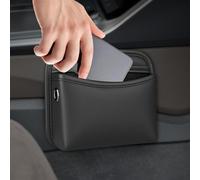 PU Leather Car Side Pocket Organizer,Universal Car Pocket Pouch Cell Phone Holder for Car,Seat Gap Filler Organizer & Storage Pouch for Door Console,Front Seat Console Pockets for Phones Coins