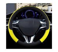 PU Leather Car Steering Wheel Cover Auto Accessories For Civic 2004 2005 2006 2007 2008 2009 2010 2011 Anti-slip Steering Wheel Proter(Yellow)