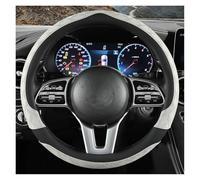 Pu Leather Car Steering Wheel Cover For Mercedes For Ben For AMG 38cm Models A C For CLA E GLA GLC GLE S B CLS Class(GREY O)