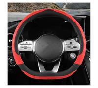 Pu Leather Car Steering Wheel Cover For Mercedes For Ben For AMG 38cm Models A C For CLA E GLA GLC GLE S B CLS Class(RED D)