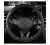 PU Leather Car Steering Wheel Cover For Scenic For Clio For Laguna 2 3 4 5 For Kangoo For Fluence For Megane For Trafic Car Steering Wheel Cover(O shape Blue)