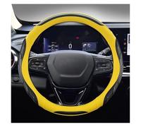 PU Leather Car Steering-Wheels Cover 38cm 15" For Chevrolet For Cruze For Malibu For Sail For Spark For Captiva For Equinox For Trax Car Steering Wheel Protective Cove(YELLOW)