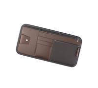 PU Leather Car Sunvisor Organizers with Sunglasses Slot, Brown