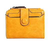 PU Leather Card Holder - Multi Slot Design, Compact Zipper Wallet, Multifunctional Coin Purse | Everyday Pocket Organizer for Cash, Bills, Cards, Keys, Acts, Turmeric, riferimento alla