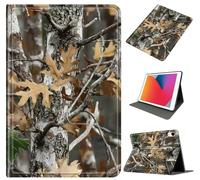 PU Leather Case for iPad A16 11 inch 2025 / iPad 10th Generation 10.9 inch 2022, Slim Folio Stand Cover with Auto Sleep/Wake, Shockproof Durable Case for Women Men Boys Girls, Camouflage Dead Wood